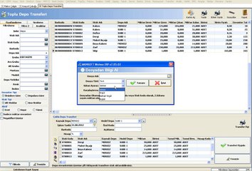 WOLVOX ERP Toplu Depo Transferi