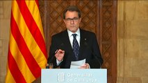 TV3 - Telenotícies - Discurs d'Artur Mas després del debat al Congrés sobre la consulta