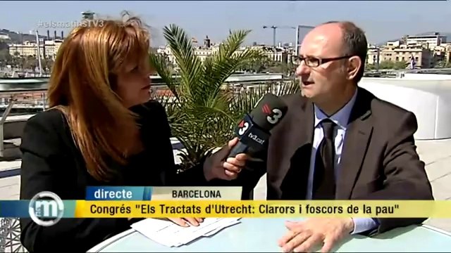TV3 - Els Matins - Comença el congrés Els Tractats d'Utrecht: Clarors i foscors de la pau
