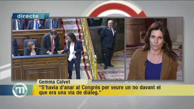 TV3 - Els Matins - Gemma Calvet, ERC: S'havia d'anar al Congrés per veure un no davant el que era