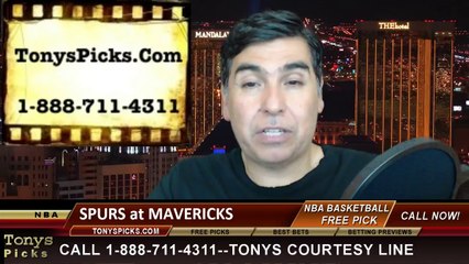 Dallas Mavericks vs. San Antonio Spurs Pick Prediction NBA Pro Basketball Odds Preview 4-10-2014