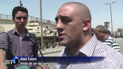 Jornalistas presos pedem liberdade no Egito