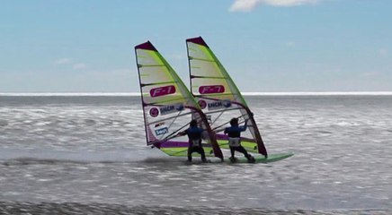 Tandem in windsurf with the Moussilmani brothers - High speed!