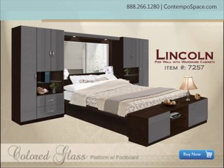 Lincoln Pier Wall with Wardrobe Cabinets |  Item #: 7257