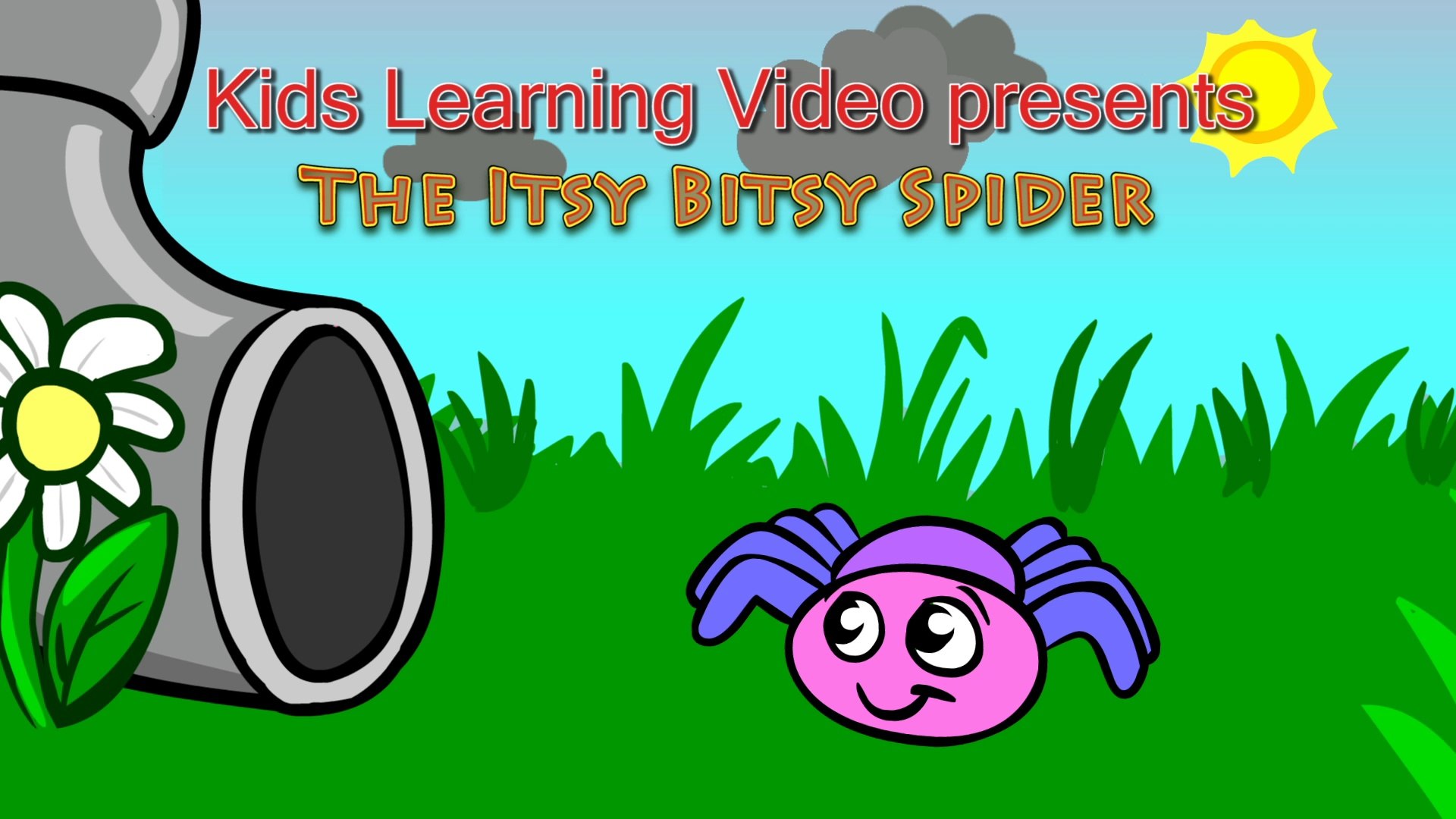 The Itsy Bitsy Spider Song  Kids Learning Videos 