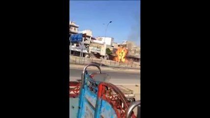 Gas cylinder exploding Live Video , Accident, Dina Jhelum