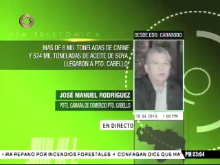 Cámara de Comercio de Puerto Cabello reporta caída en importaciones