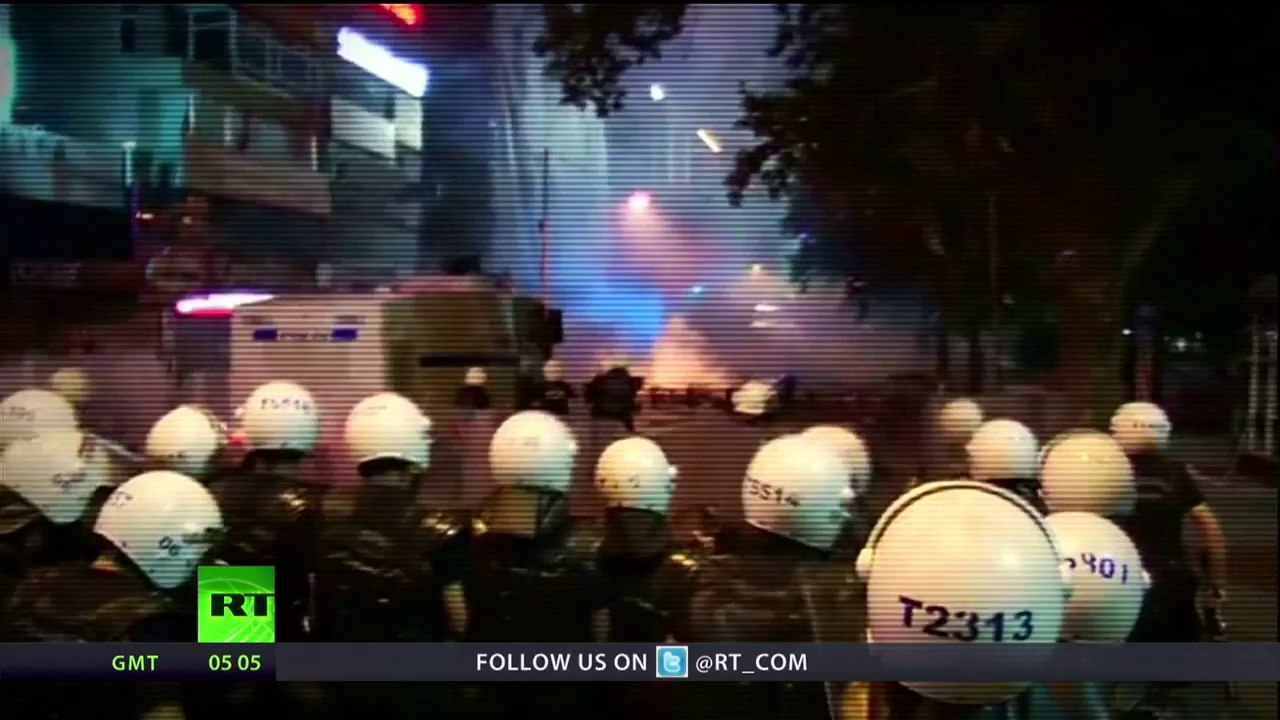 Turkish cops water cannon wheelchair protester, 'civil war may be sparked'?