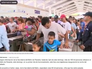 Oye Panameños, Se abrió el metro subterráneo en la ciudad de Panamá