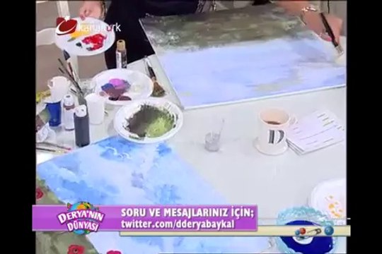 Derya'nın Dünyasında şal yapımı
