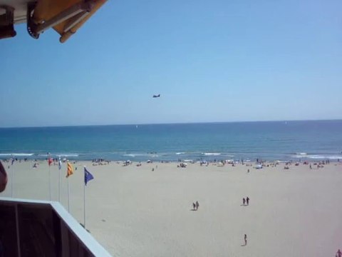 De l'appartement vue sur la plage de Canet Sud