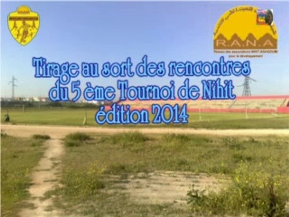 TIRAGE 5ème Tournoi RANA 2014