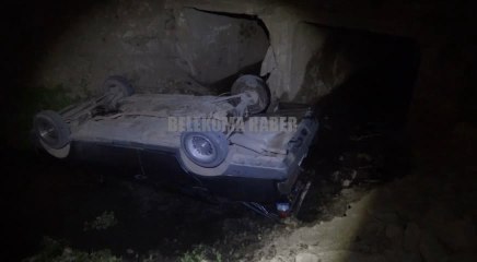 Bilecik Aşağıköy Girişinde Kaza (araç dereye uçtu)