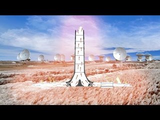 Inflatable solar chimney to power ALMA observatory in desert