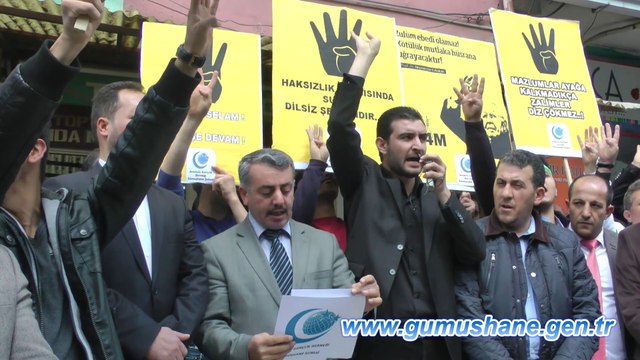 AGD'den Gümüşhane'de Mısır Protestosu