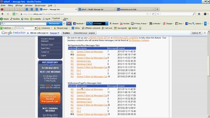 Importer un set de message