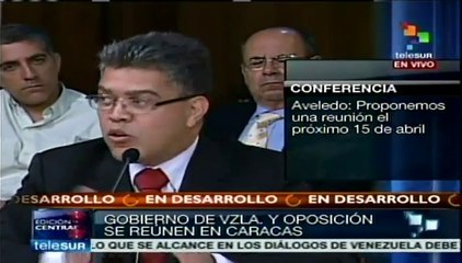 Canciller de Venezuela pide construir agenda conjunta para la paz