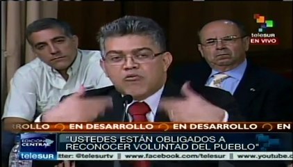 El tema principal es el reconocimiento a la voluntad del pueblo: Jaua