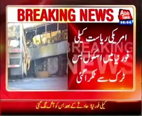 9 killed in tour bus crash in California