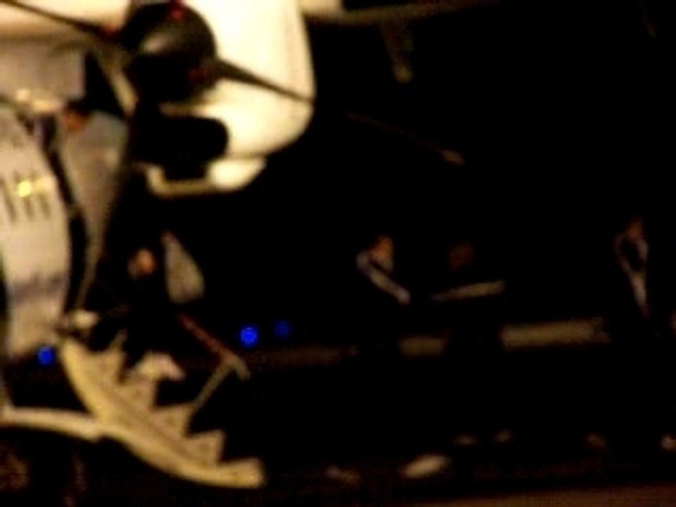 Descente de l'avion retour de stage