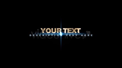 Text Sparks - After Effects Template