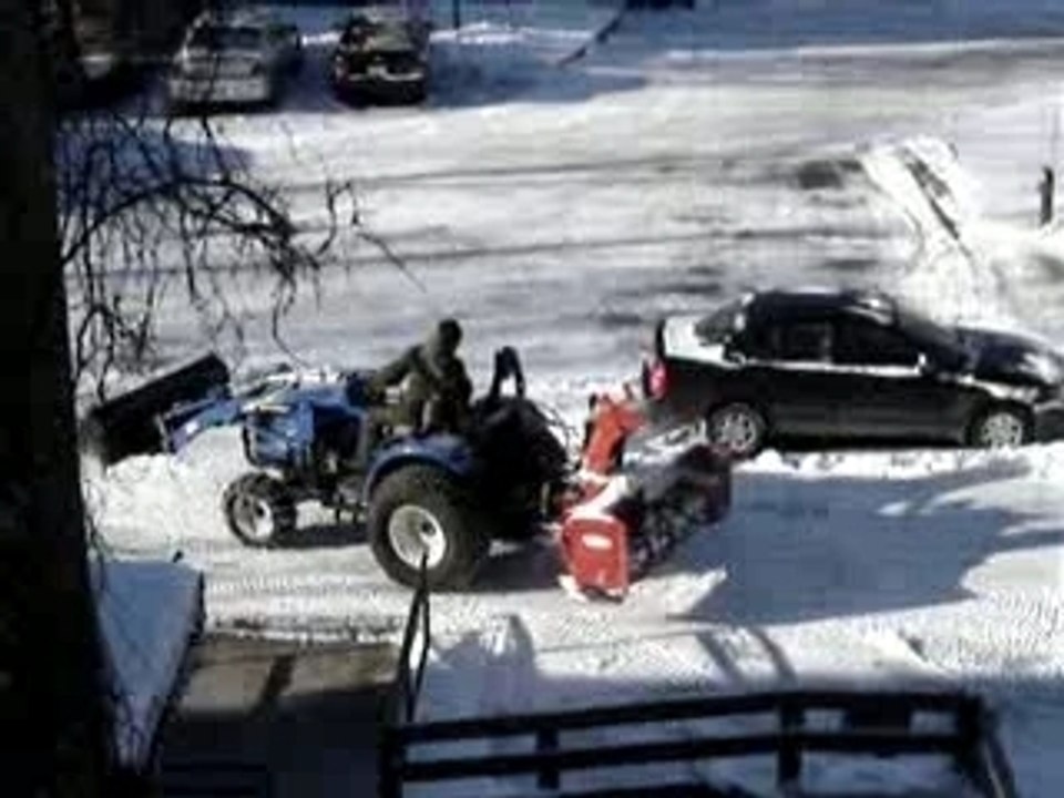Déneigement des trottoirs