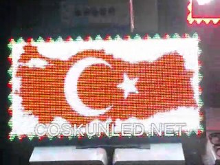 160x64 Full Color RGB indoor Led ekran uygulaması. www.coskunled.net