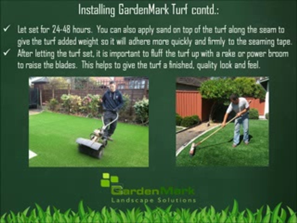 Artificial Grass Installation - Garden Mark