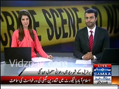 Brazilian Woman robbed live on air while being interviewed about high crime rate