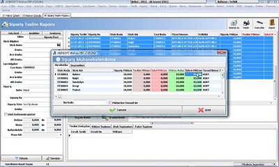 WOLVOX ERP Sipariş Muhasebelendirme