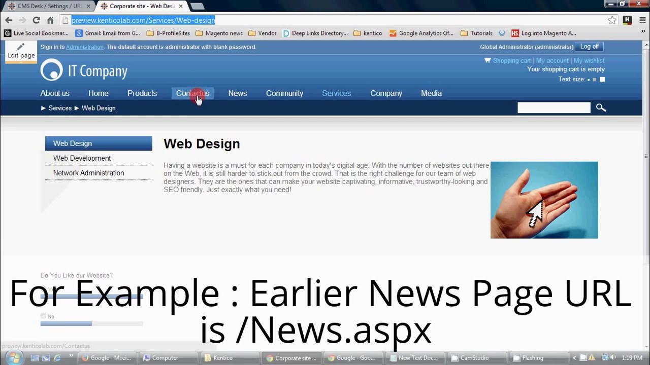 Making Extension Less URLs in Kentico 8 - Ray Business Technologies