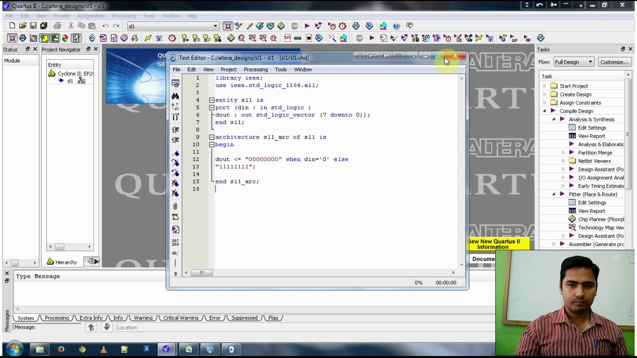 Tutorial Series : Sess-1 : Interfacing LED's & Switchs with FPGA : TASK-1