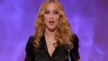 Madonna present a British Comedy Awards
