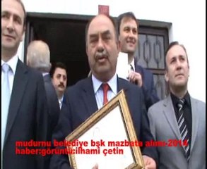 Mudurnu belediye başkanı Mazbata alımı
