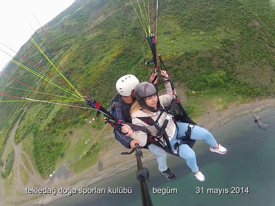 tekirdağ uçmakdere yamaç paraşütü uçuşları begüm 31 mayıs 2014 tedohavk