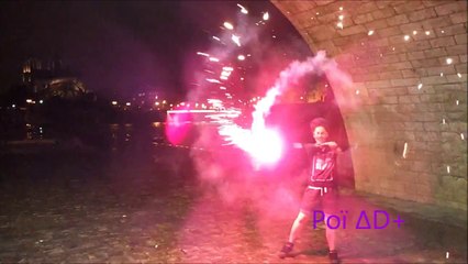 [Poï ΔD+] Live Delfe Staff Feu d'Artifice sous le Pont de la Tour d'Argent