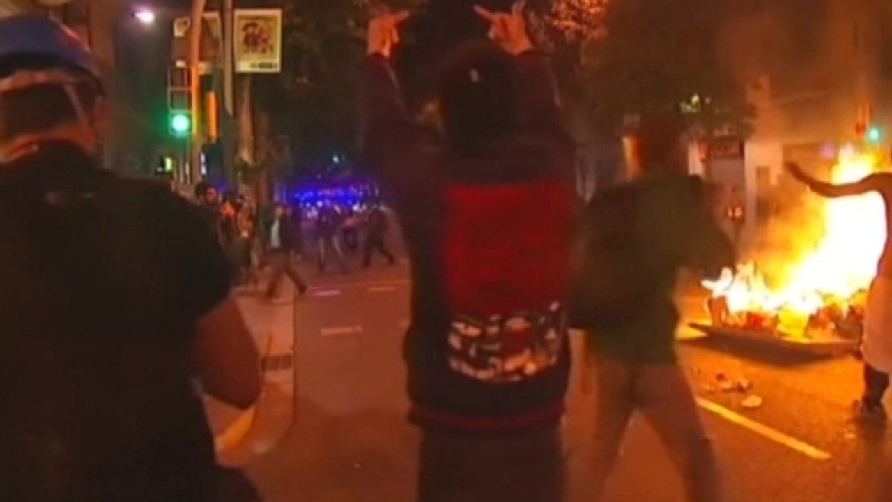 Clashes over Barcelona squatters eviction