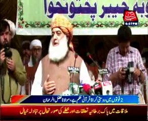 Fazal warns anarchy not in interest of religious parties