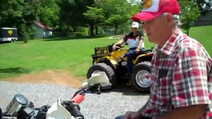 1995 Yamaha Wolverine Pulling ATV