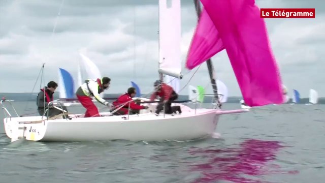 Grand prix de l'Ecole Navale. J80 : 56 équipages au départ
