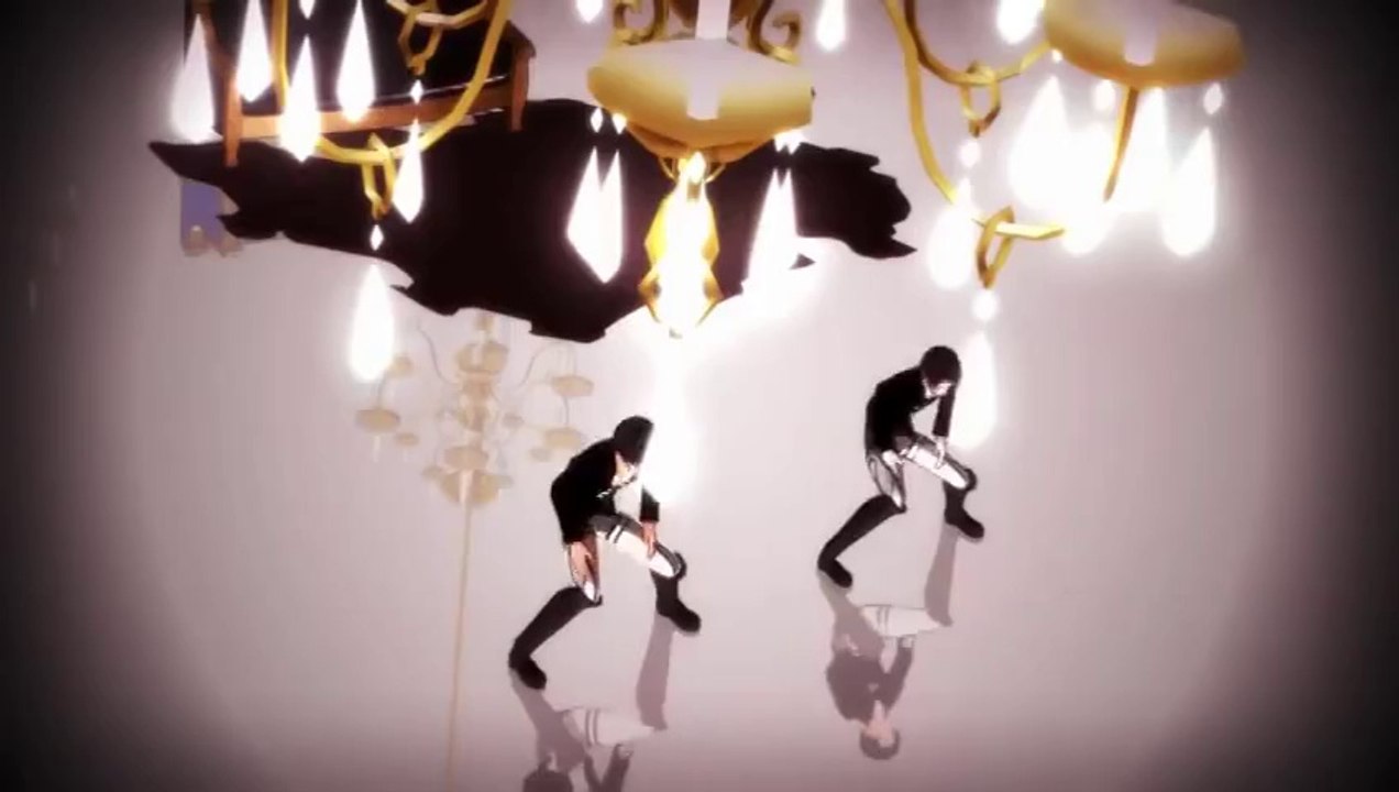 【進撃のMMD】眼鏡な兵長とエレンでHYBRID
