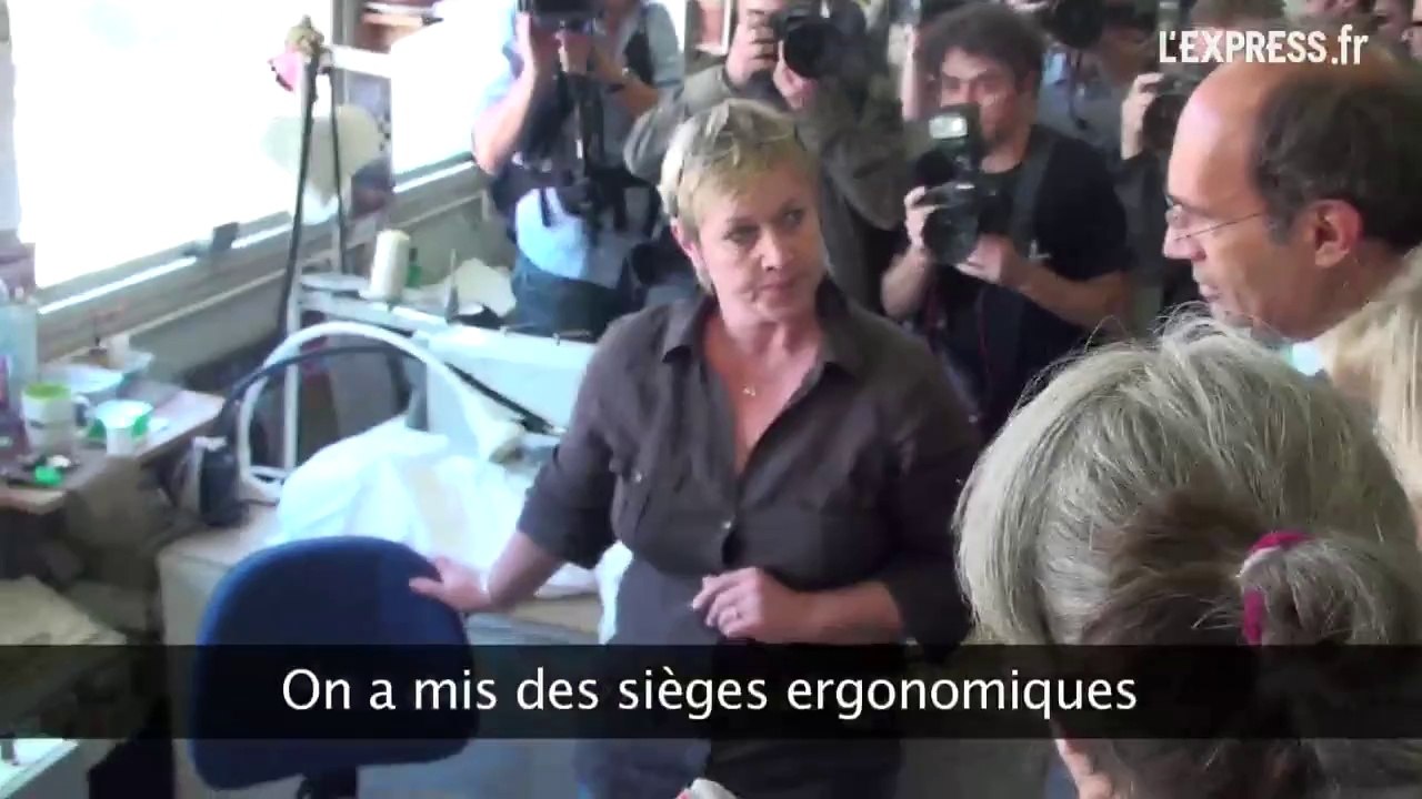 Eric Woerth et Nadine Morano à l'usine