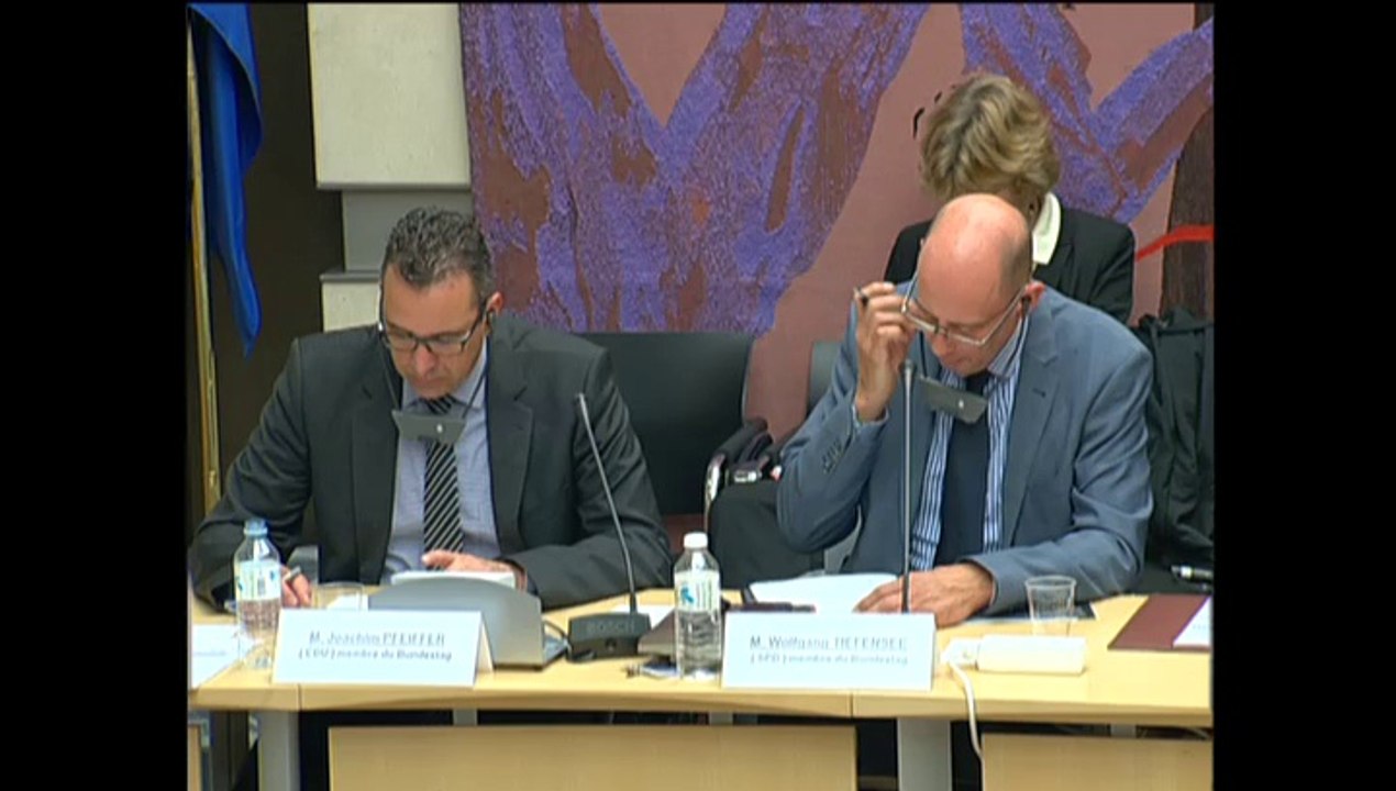 Audition en Commission des affaires économiques de MM. Joachim Pfeiffer, et Wolfgang Tiefensee, membres du Bundestag