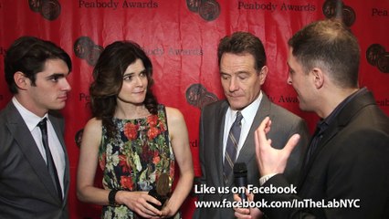 Bryan Cranston, Betsy Brandt and R.J. Mitte from Breaking Bad at the Peabody Awards