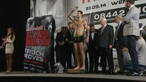 Carl Froch and George Groves attend weigh-in