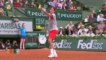 R. Federer v. D. Tursunov 2014 French Open Mens R3 Highlight