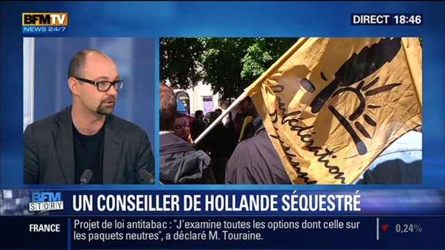 BFM Story: Un conseiller de François Hollande séquestré par la Confédération Paysanne - 28/05