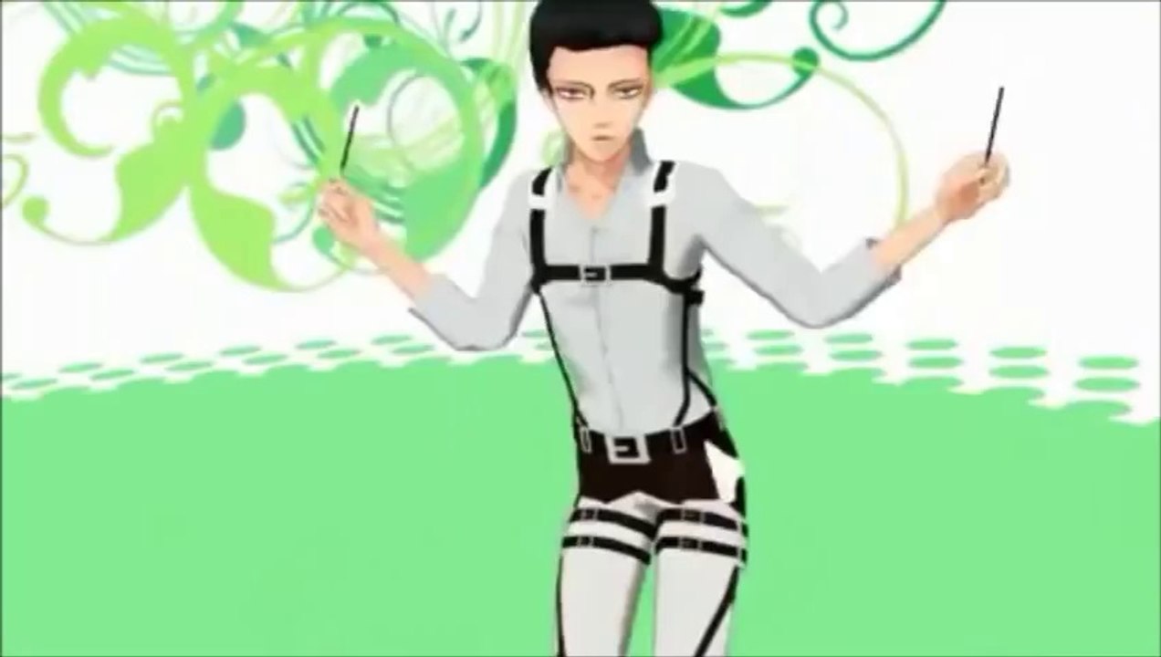 【進撃のMMD】兵長がポッキーダンスを踊ってくれたようです