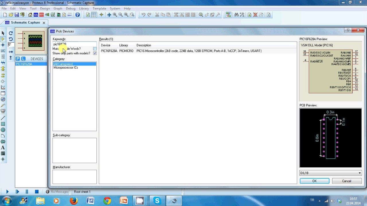 İnovatronik Kurs2: Proteus Elektronik Devre Tasarımı Ortamında mikrodenetleyici Tabanlı Trafik Sinyalizasyonu Sisteminin Tasarımı