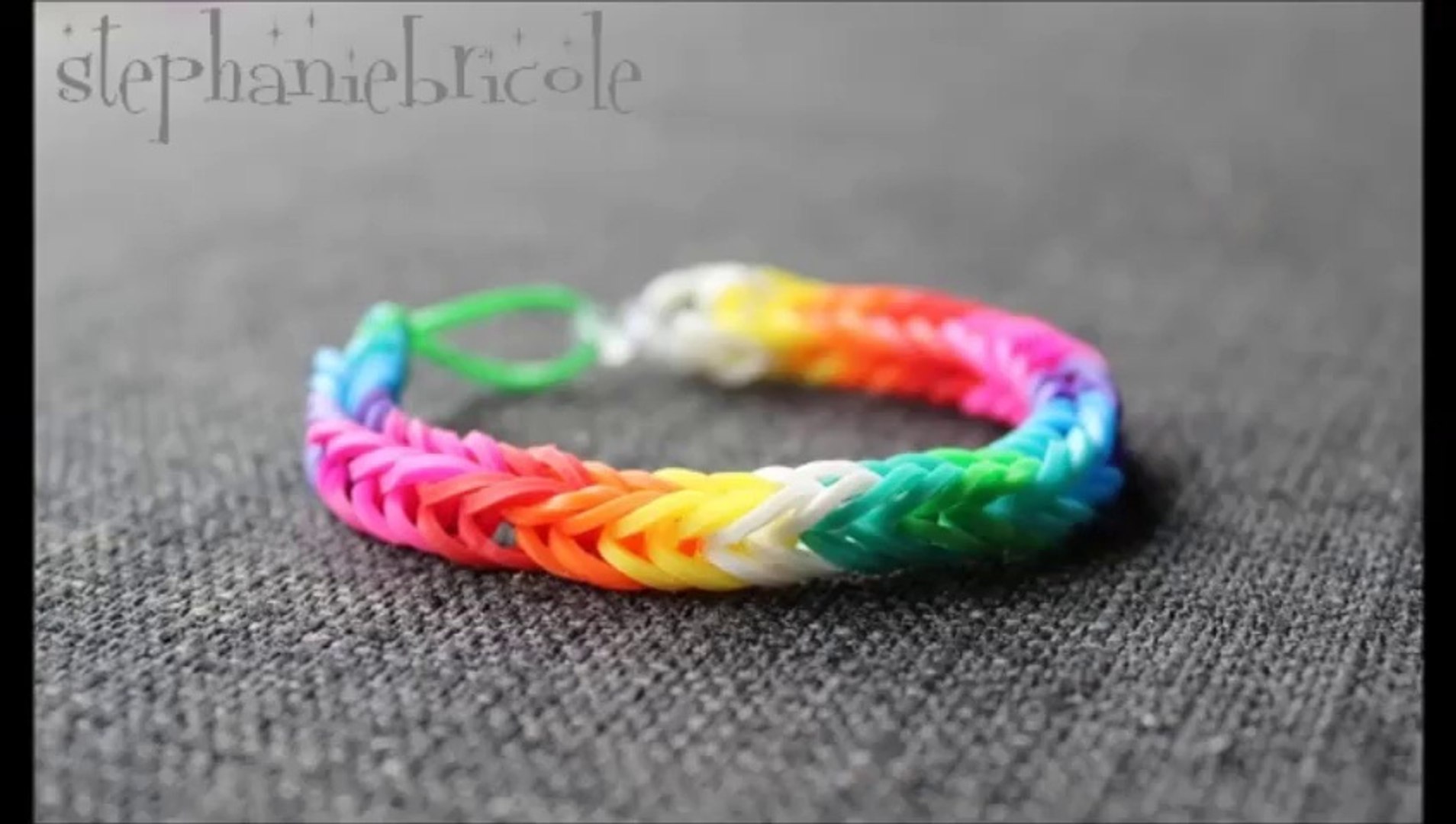 DIY comment faire des bracelets avec des élastiques crazloom, rainbow loom  - Vidéo Dailymotion